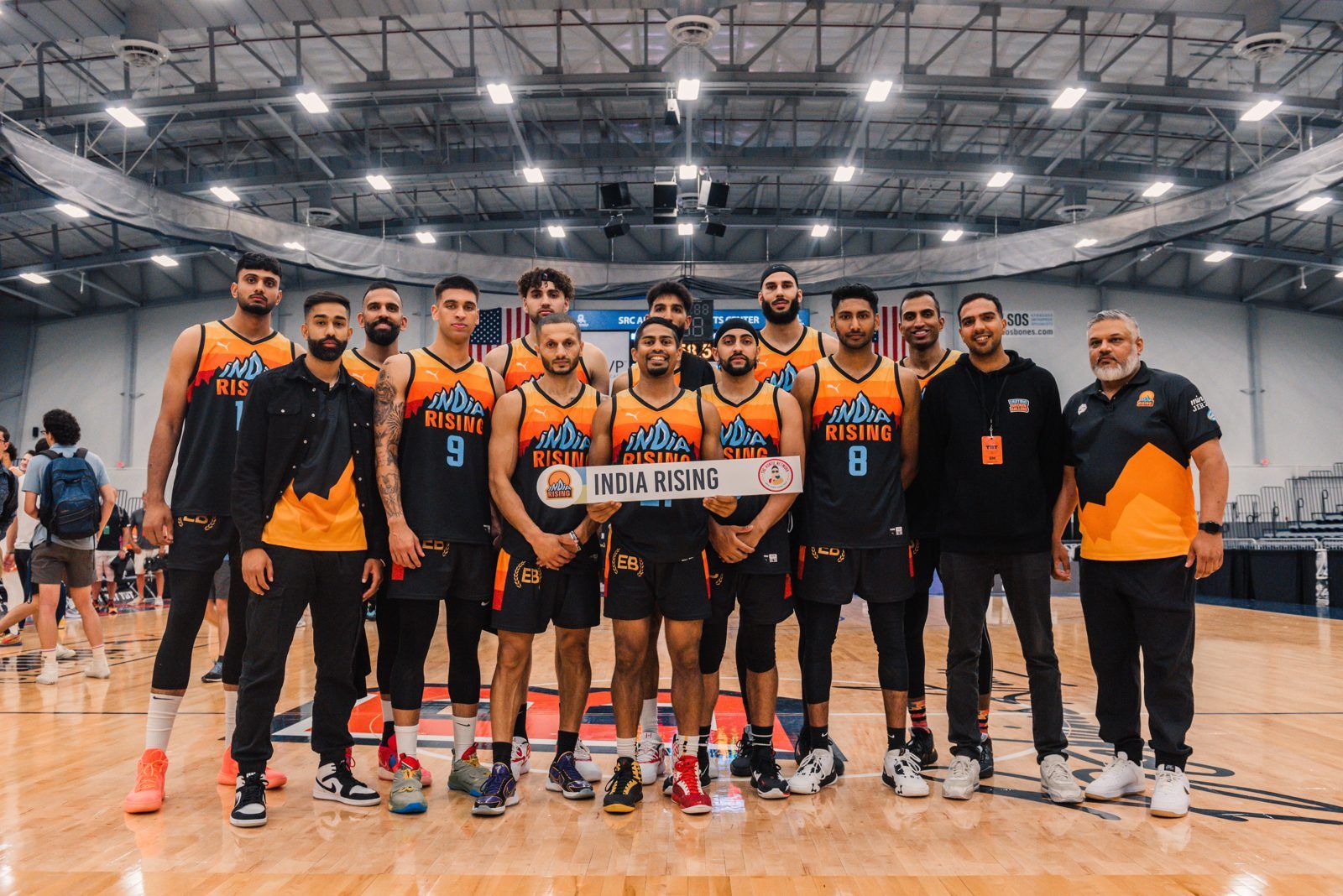 The India Rising team at The Basketball Tournament